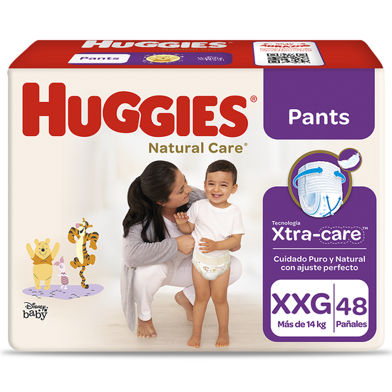 Pants Huggies Natural CareXpad Bigp  Talla XXG 48 unid